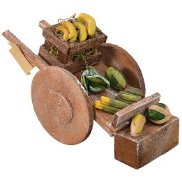 Cart with fruit and vegetables for Nativity scene cm