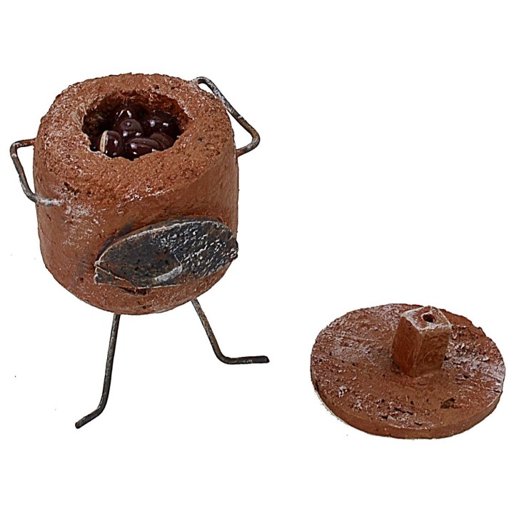Chestnut brazier cm 4x3.5x6 h. 