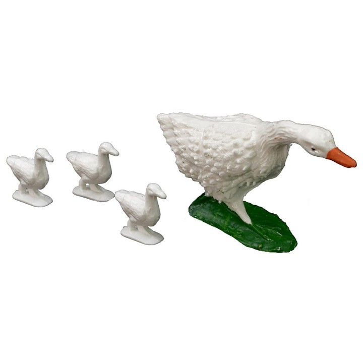 Familia de gansos Oliver para estatuas de 10 cm