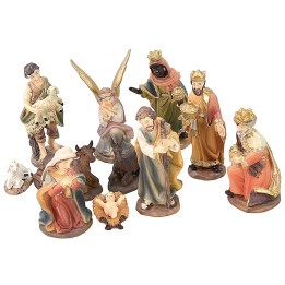 Set Natività 11 soggetti cm 7 per Presepe