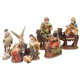 Set Natività 11 soggetti 7 cm per Presepe