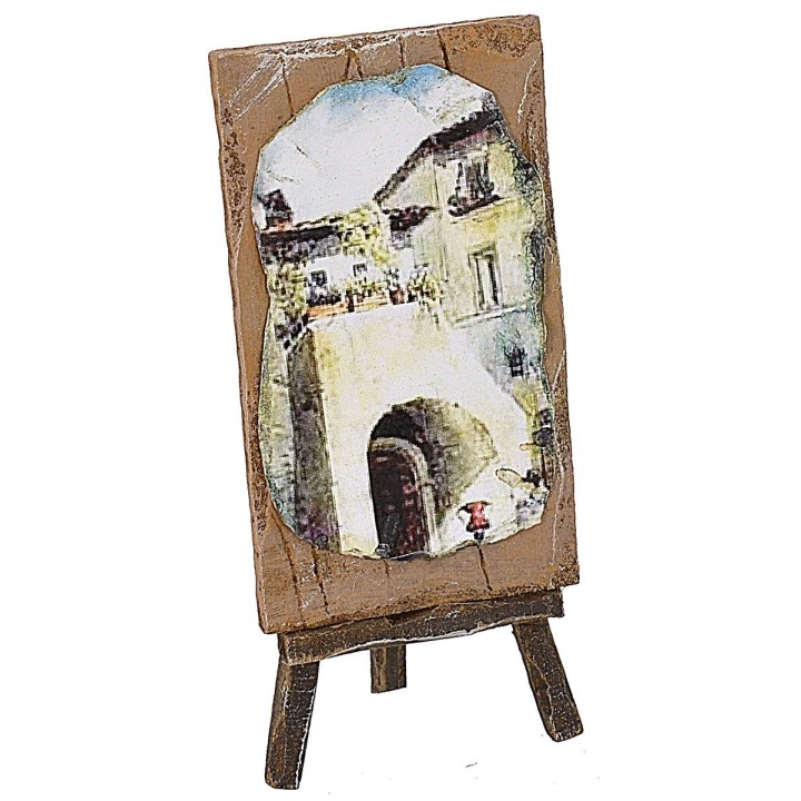 Cuadro con pedestal cm 4x3x9 h