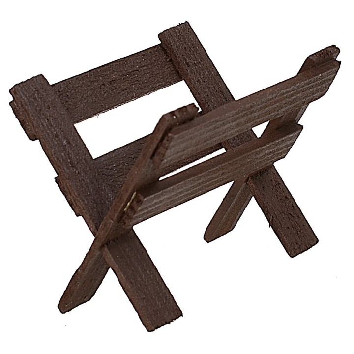 Pesebre de madera cm 5x3,5x4 h.