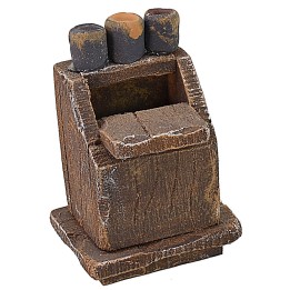 Mobile in legno per lustrascarpe cm 4x3x5,5 h