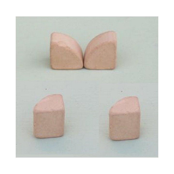 Merlones de terracota mm 7x7x7 bolsa de 60 piezas