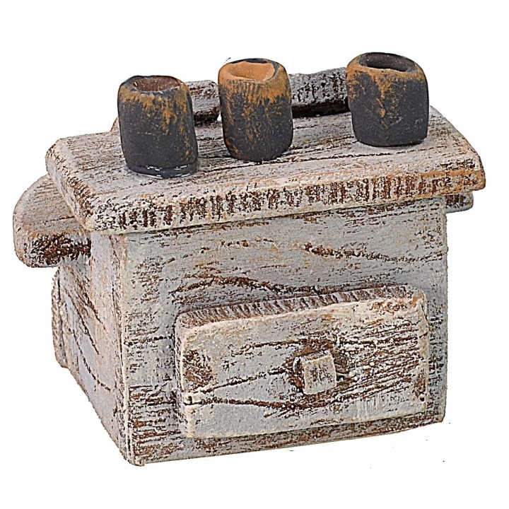 Armario de madera para lustrar zapatos cm 5,5x4,5x4,5 h