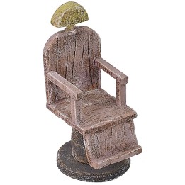 Sedia in legno da lustrascarpe cm 4x4,5x9,5 h