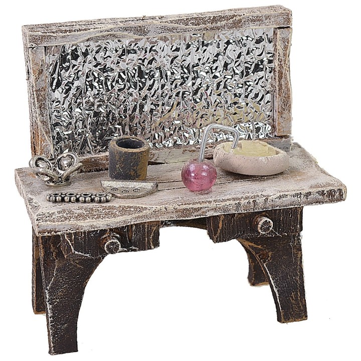 Tavolo per barbiere cm 8x4x8,5 h