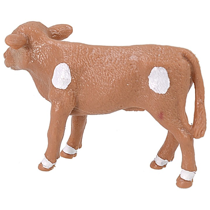 Mucca marrone pezzata per statue cm 6-8