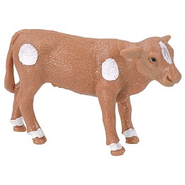 Mucca marrone pezzata per statue cm 6-8