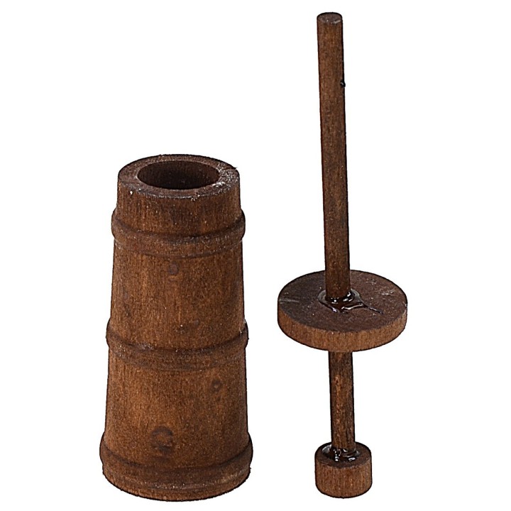 Antigua mantequera para estatuas de 8-10 cm