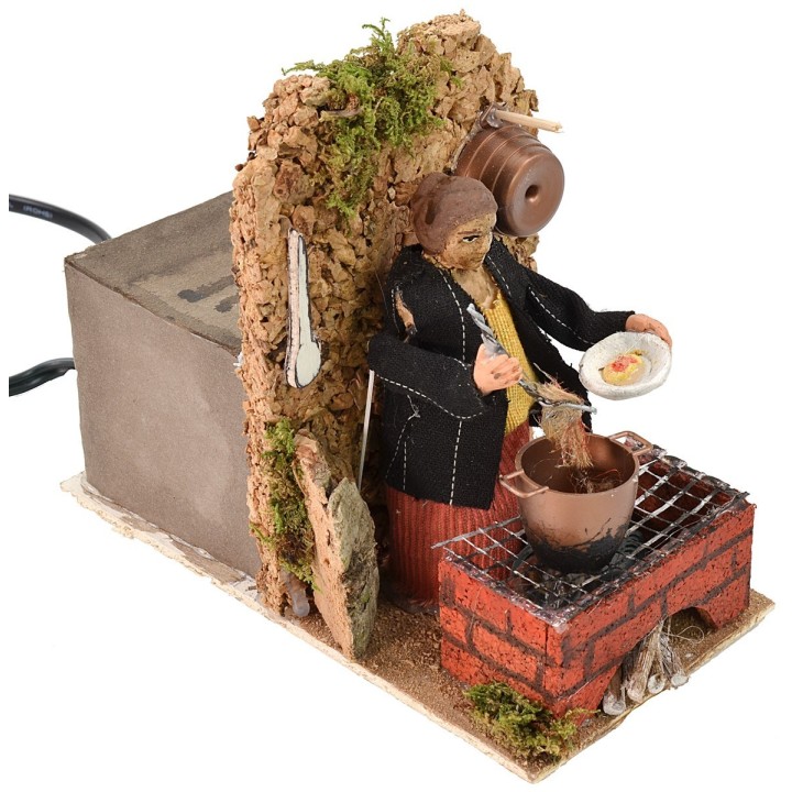 Cocinera que cocina en movimiento 8 cm