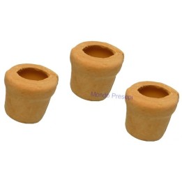 Set 3 vasi in terracotta