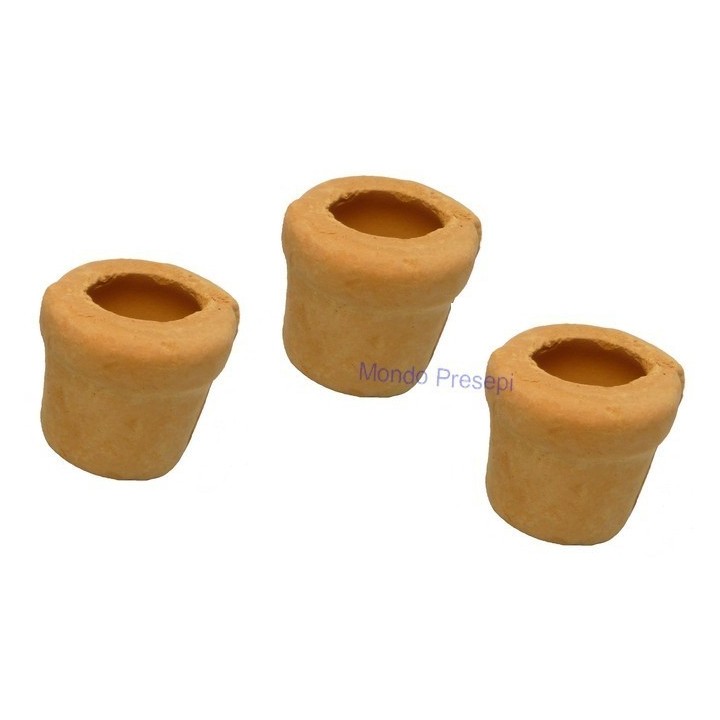 Set 3 vasi in terracotta