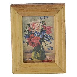Picture with flower composition 3,2x4,2cm