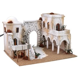 VIllaggio arabo illuminato cm 50x40x33 h