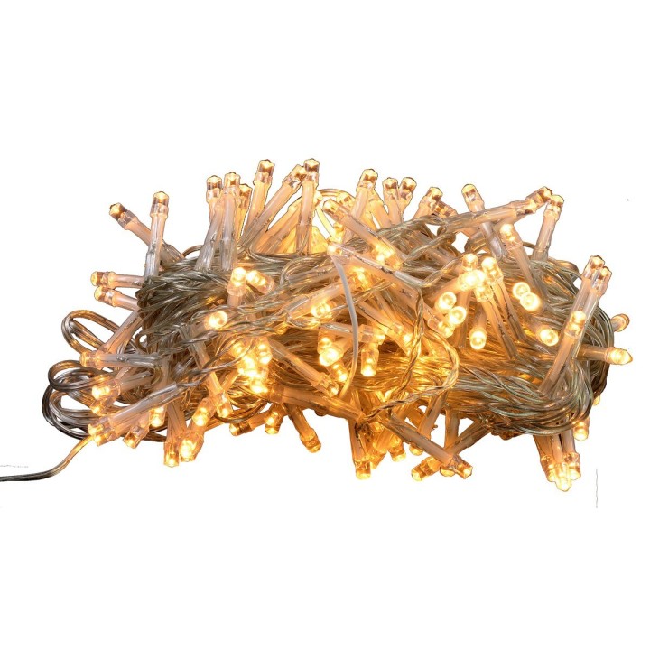 Cadena de 180 luces LED blanco cálido con efectos de luz para