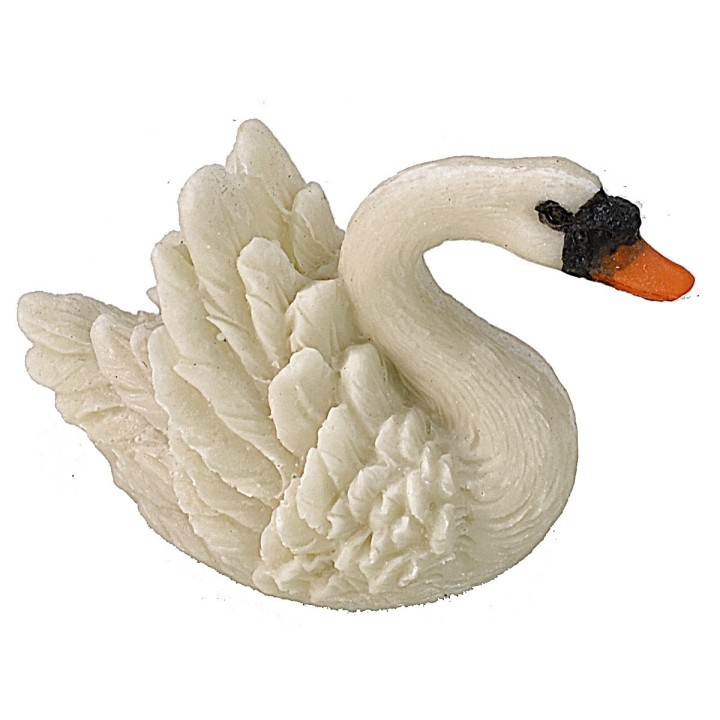 Cigno in resina cm 6x4 h
