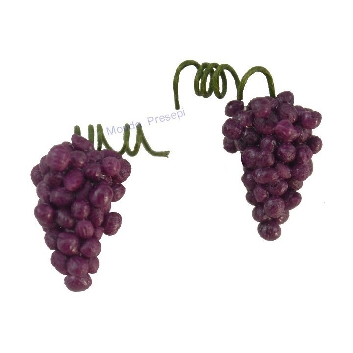 Set 2 grappoli d'uva nera