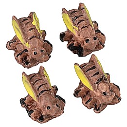Set of 4 resin bees 1 cm