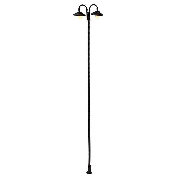 14 cm metal lamppost with warm light 12V led