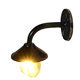 Lampione micro da parete in metallo 0,8 cm con led 12V luce