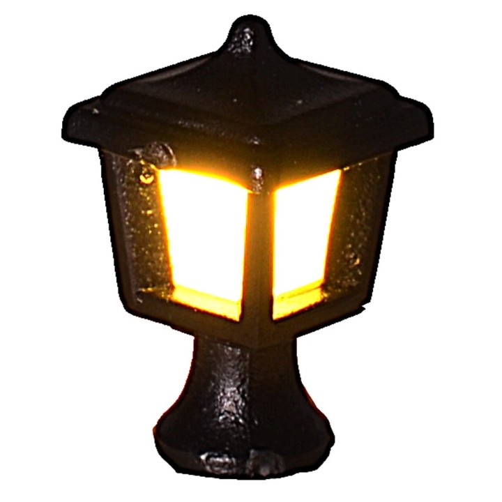 1 cm metal table lantern with 12V warm light LED