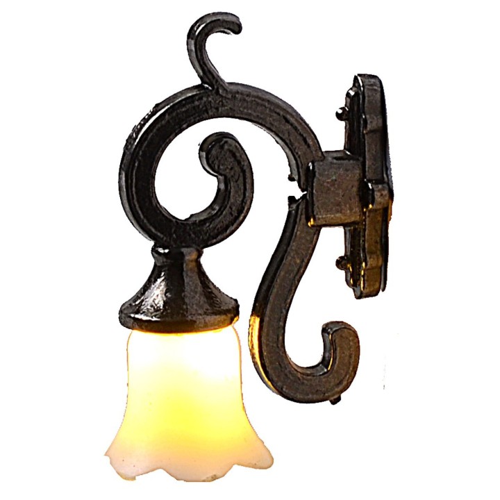 Lanterna a muro in metallo 1,3 cm con led 12V luce calda
