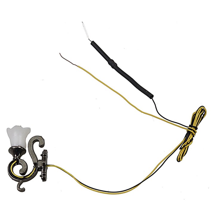 Metal wall lantern 1,3 cm with 12V warm light led