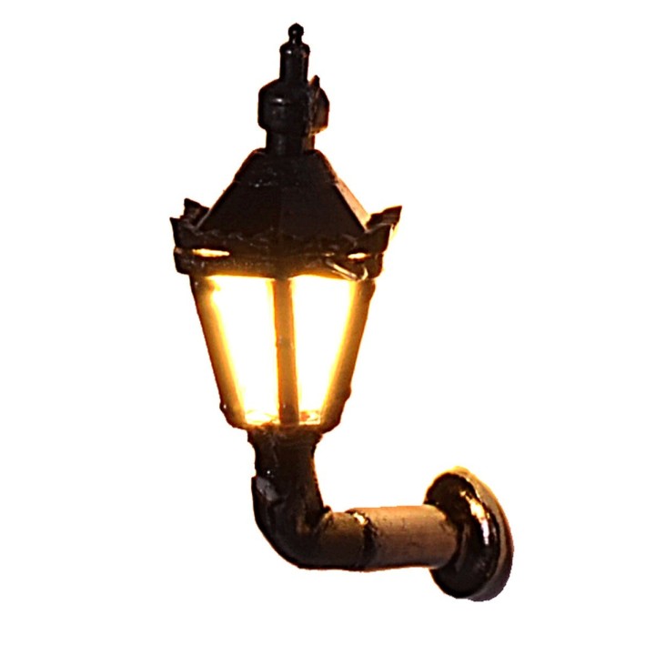 Lanterna inglese 1,7 cm con led 3V luce calda