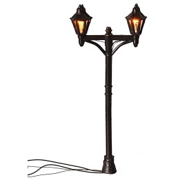 6.5 cm street lamp with 3V warm light LED