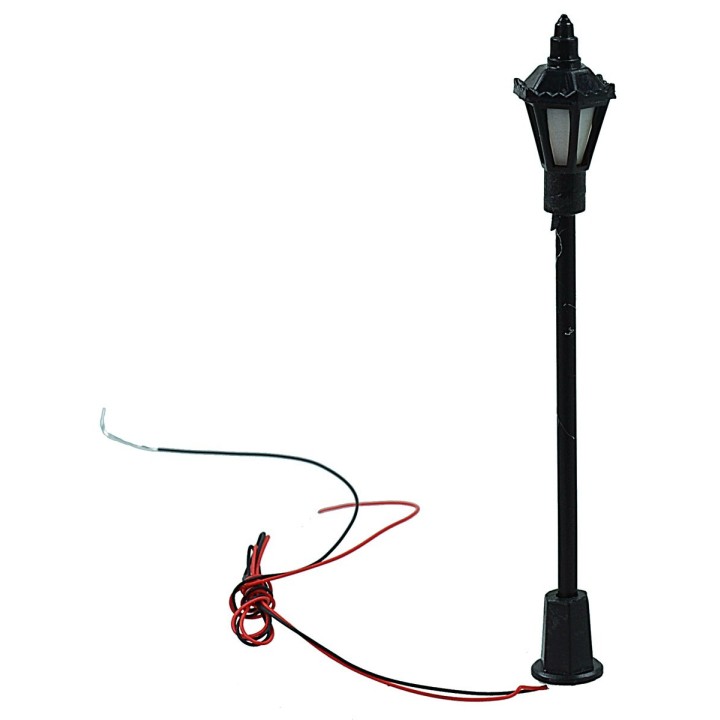 Street lamp with lantern h. 4,5 cm with 3V warm light led