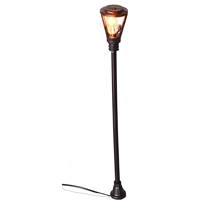 Street lamp h. 5,5 cm with 3V warm light led
