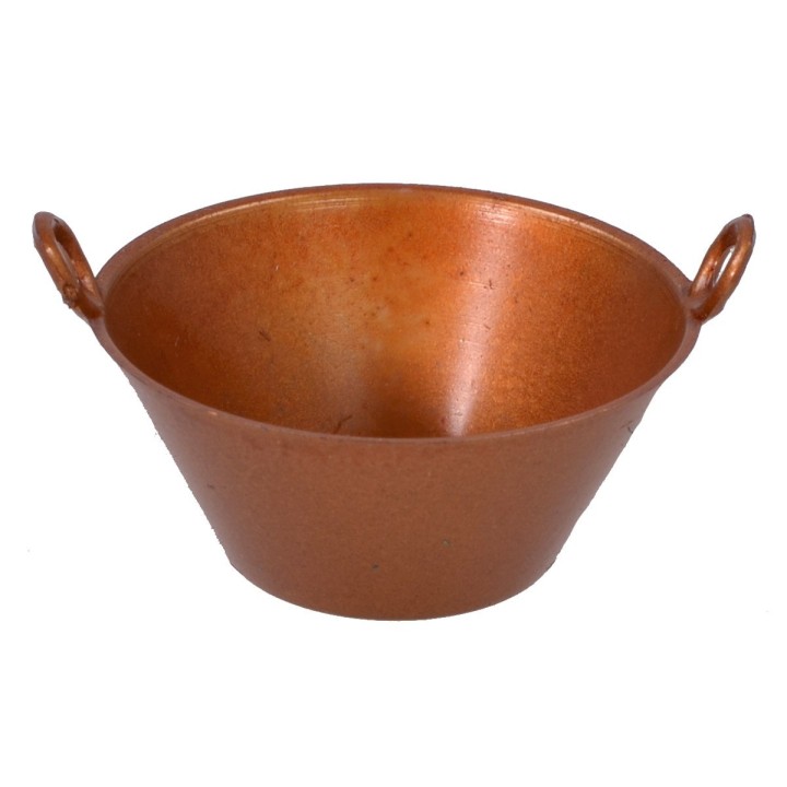 Set of 2 pans with antique metal effect - Cod. 