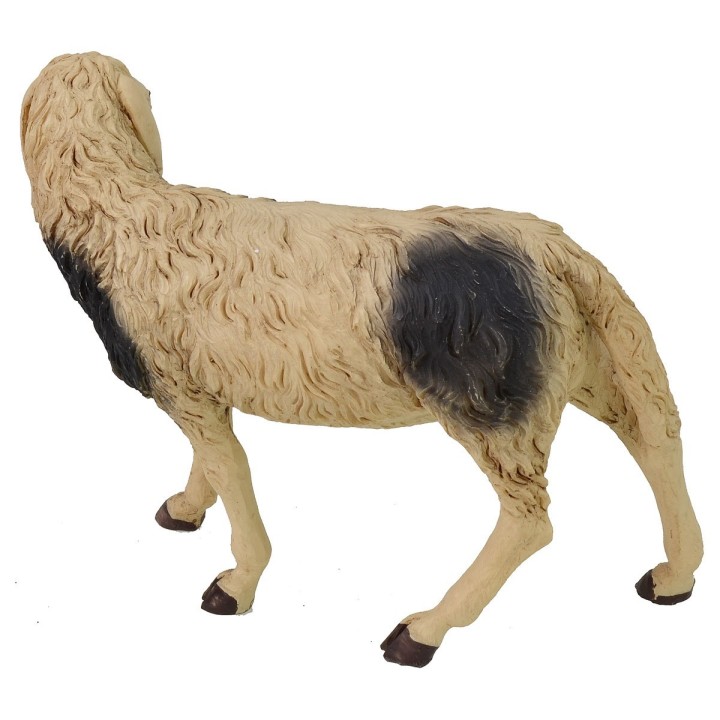 Spotted sheep with turned head for 30 cm statues