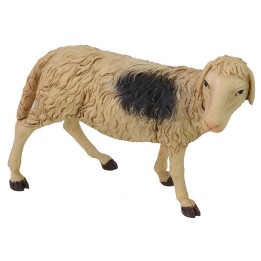 Oveja moteada con cabeza girada para estatuas de 30 cm