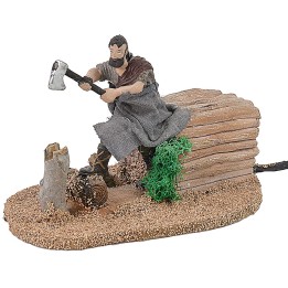 Boscaiolo in movimento 10 cm Oliver cm 12,5x17,5x11 h