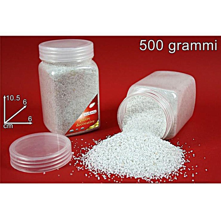 Sabbia bianca 500 gr decorativa
