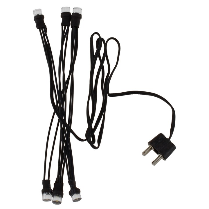 Catena 5 led a luce bianca calda Ø 5 mm 3,5 V. 