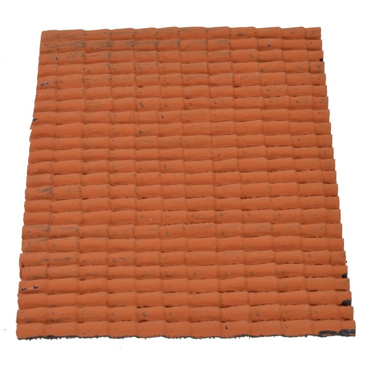 Pannello in pvc a tetto colore terracotta cm 21,5x16