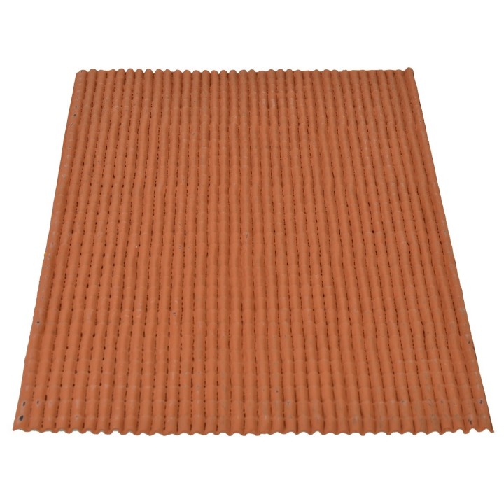 Pannello in pvc a tetto colore terracotta cm 32,5x48,5