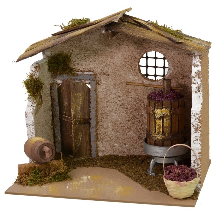 Bodega con prensa de 20x14x18 cm h