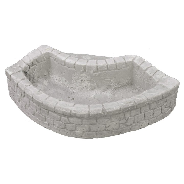 Lavadero de yeso con escaleras de 17x10x5 cm h
