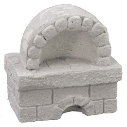 Forno in gesso cm 9,5x5,5x10 h