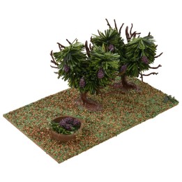 Vigneto con uva nera cm 15,5x9x8 h