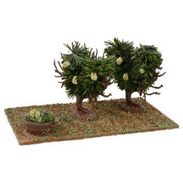 Viñedo con uva blanca cm 15,5x9x8 h