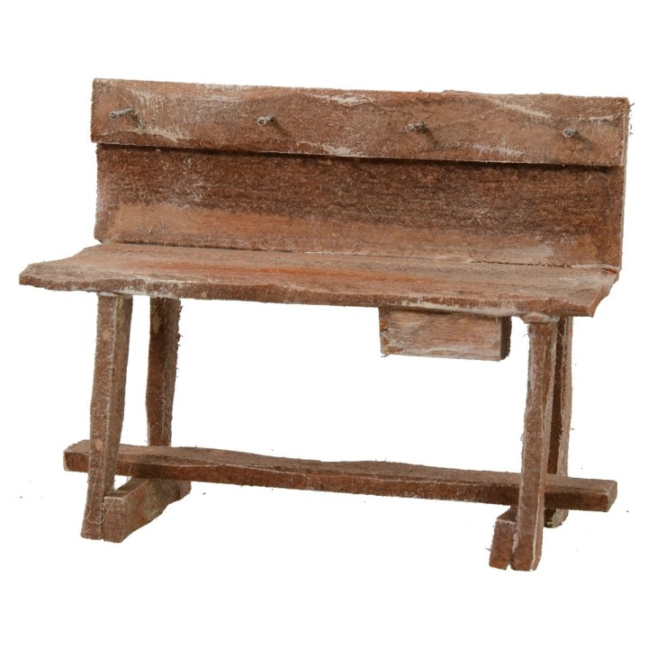 Banco de trabajo de madera con ganchos 11,3x5x9 h