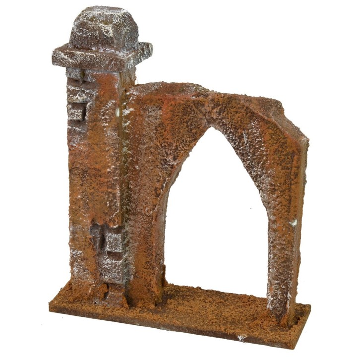 Arco d'ingresso con colonna laterale cm 10x3,3x12 h per statue