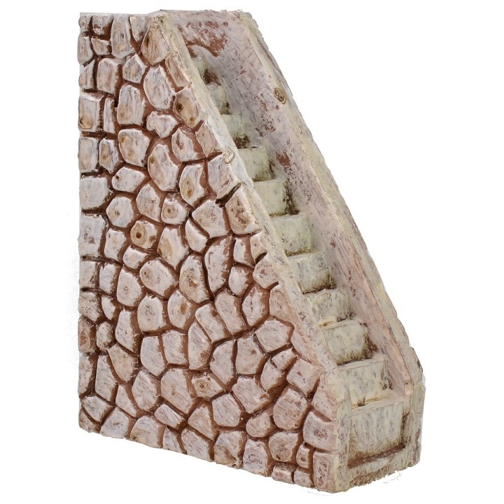 Scala dritta in resina per presepe cm 2,5x5,8x7,7 h