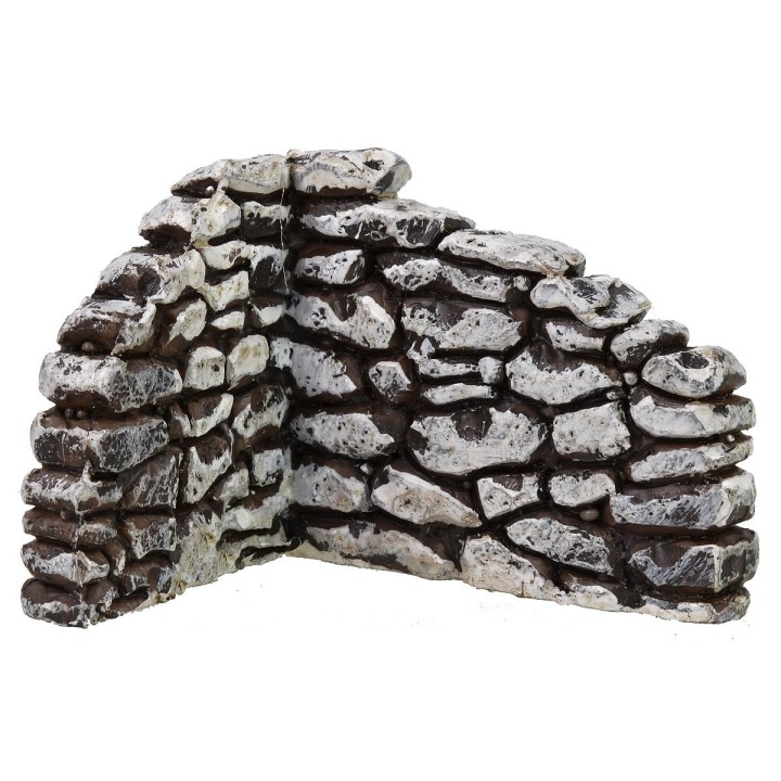Corner stone effect resin wall